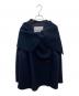 DEPAREILLE（デパリエ）の古着「WOOL DOUBLE FACE BIG COLLAR COAT」｜ブラック