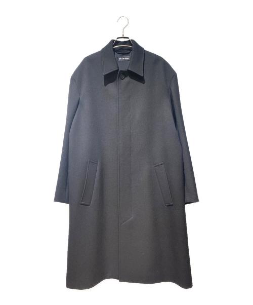 BALENCIAGA（バレンシアガ）BALENCIAGA (バレンシアガ) ステンカラーウールコート ブラック サイズ:44の古着・服飾アイテム