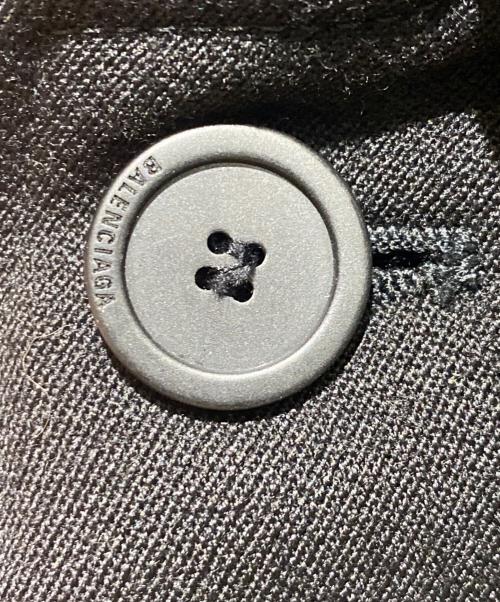 BALENCIAGA（バレンシアガ）BALENCIAGA (バレンシアガ) ステンカラーウールコート ブラック サイズ:44の古着・服飾アイテム