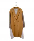 Acne studiosアクネ ストゥディオス）の古着「バイカラーロングコート」｜ブラウン