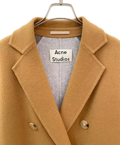Acne studios（アクネ ストゥディオス）Acne studios (アクネ ストゥディオス) バイカラーロングコート ブラウン サイズ:32の古着・服飾アイテム