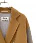 中古・古着 Acne studios (アクネ ストゥディオス) バイカラーロングコート ブラウン サイズ:32：30000円