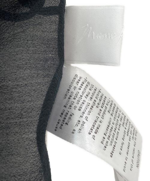 Mame Kurogouchi（マメクロゴウチ）Mame Kurogouchi (マメクロゴウチ) Sheer Embroidery Vest ブラック サイズ:2の古着・服飾アイテム