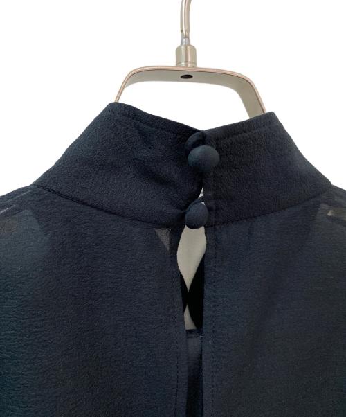 Mame Kurogouchi（マメクロゴウチ）Mame Kurogouchi (マメクロゴウチ) Sheer Embroidery Vest ブラック サイズ:2の古着・服飾アイテム