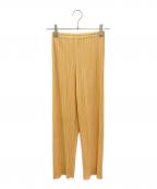 PLEATS PLEASEプリーツプリーズ）の古着「プリーツパンツ」｜イエロー