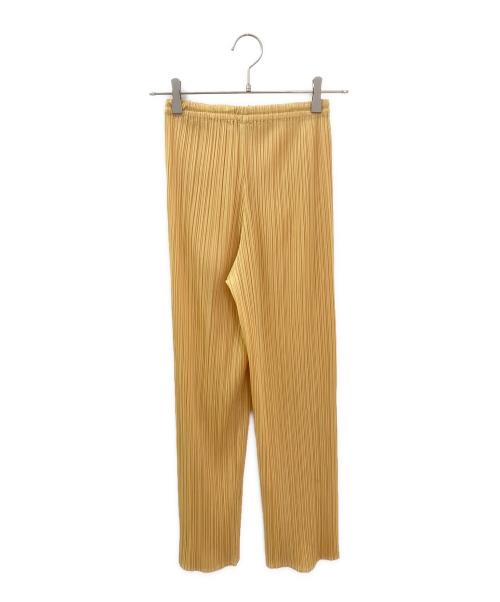 PLEATS PLEASE（プリーツプリーズ）PLEATS PLEASE (プリーツプリーズ) プリーツパンツ イエロー サイズ:1の古着・服飾アイテム
