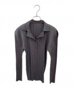 PLEATS PLEASEプリーツプリーズ）の古着「プリーツシャツ」｜グレー