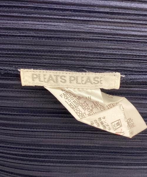PLEATS PLEASE（プリーツプリーズ）PLEATS PLEASE (プリーツプリーズ) プリーツカーディガン ネイビー サイズ:3の古着・服飾アイテム