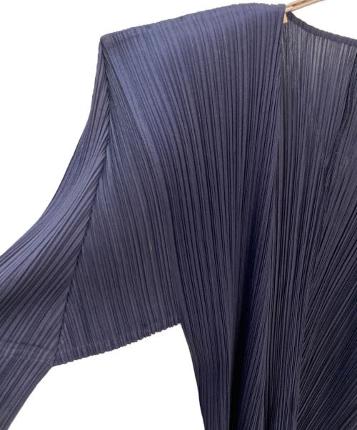 PLEATS PLEASE（プリーツプリーズ）PLEATS PLEASE (プリーツプリーズ) プリーツカーディガン ネイビー サイズ:3の古着・服飾アイテム