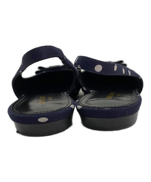 Saint Laurent Paris（サンローランパリ）Saint Laurent Paris (サンローランパリ) ANAISスリングバックフラットシューズ ネイビー サイズ:36 1/2の古着・服飾アイテム