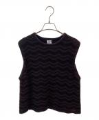 IENAイエナ）の古着「ノイルシルクMIXヤーンベスト」｜ブラウン