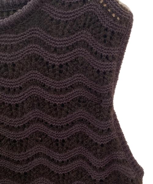 IENA（イエナ）IENA (イエナ) ノイルシルクMIXヤーンベスト ブラウン サイズ:Freeの古着・服飾アイテム