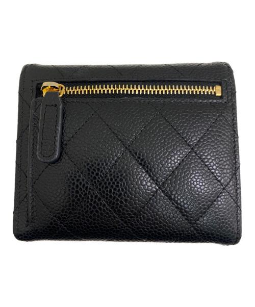 CHANEL（シャネル）CHANEL (シャネル) クラシックスモールフラップウォレット ブラックの古着・服飾アイテム