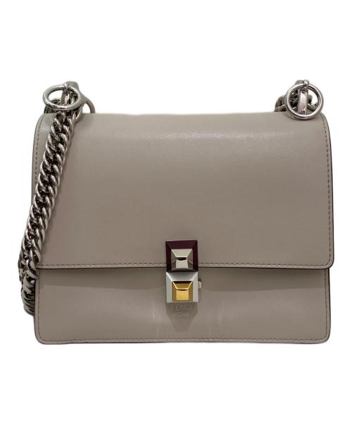 FENDI（フェンディ）FENDI (フェンディ) キャナイ スモールチェーンショルダー ライトベージュ サイズ:スモールの古着・服飾アイテム