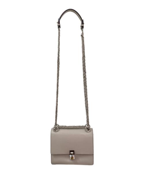 FENDI（フェンディ）FENDI (フェンディ) キャナイ スモールチェーンショルダー ライトベージュ サイズ:スモールの古着・服飾アイテム