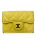 CHANEL（シャネル）の古着「3つ折り財布」｜イエロー