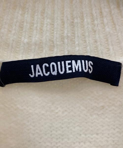 jacquemus（ジャックムス）jacquemus (ジャックムス) バッグロゴセーター ホワイト サイズ:XSの古着・服飾アイテム