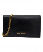 Saint Laurent Parisサンローランパリ）の古着「チェーンショルダーウォレット」｜ブラック