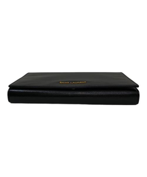 Saint Laurent Paris（サンローランパリ）Saint Laurent Paris (サンローランパリ) チェーンショルダーウォレット ブラックの古着・服飾アイテム