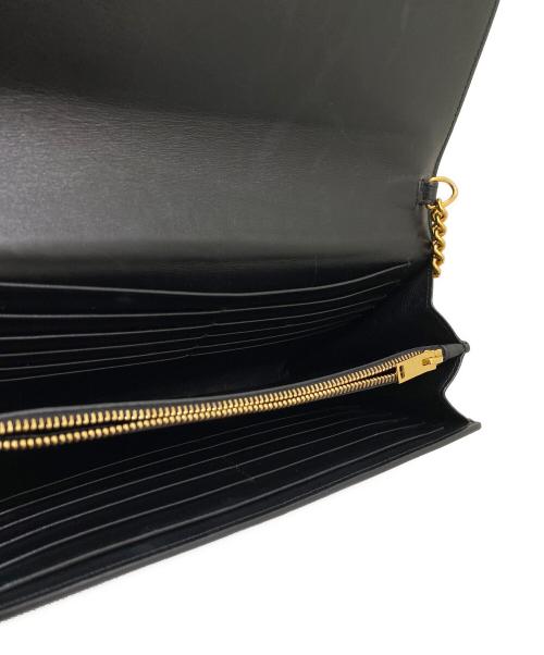 Saint Laurent Paris（サンローランパリ）Saint Laurent Paris (サンローランパリ) チェーンショルダーウォレット ブラックの古着・服飾アイテム
