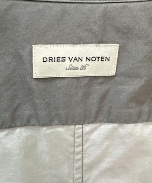 DRIES VAN NOTEN（ドリスヴァンノッテン）DRIES VAN NOTEN (ドリスヴァンノッテン) フラワーモチーフシャツ グレー サイズ:36の古着・服飾アイテム