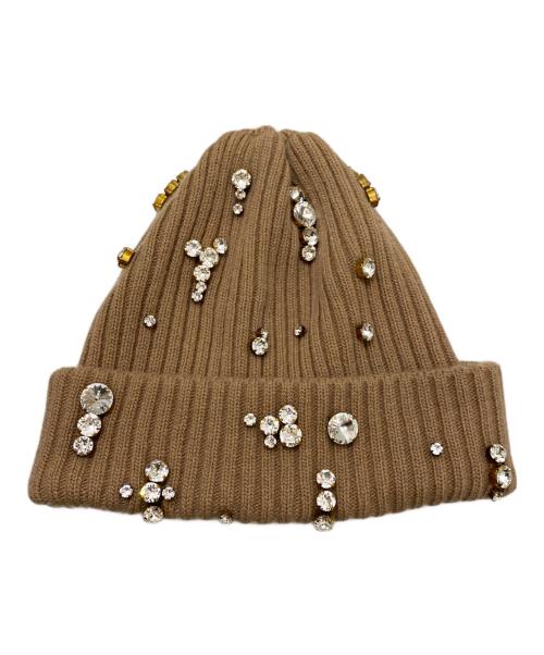 BURBERRY（バーバリー）BURBERRY (バーバリー) KNIT BEANIE ブラウン サイズ:54-59㎝の古着・服飾アイテム