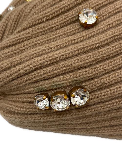 BURBERRY（バーバリー）BURBERRY (バーバリー) KNIT BEANIE ブラウン サイズ:54-59㎝の古着・服飾アイテム