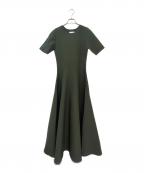 MADISON BLUEマディソンブルー）の古着「FLARE LONG KNIT DR」｜グリーン