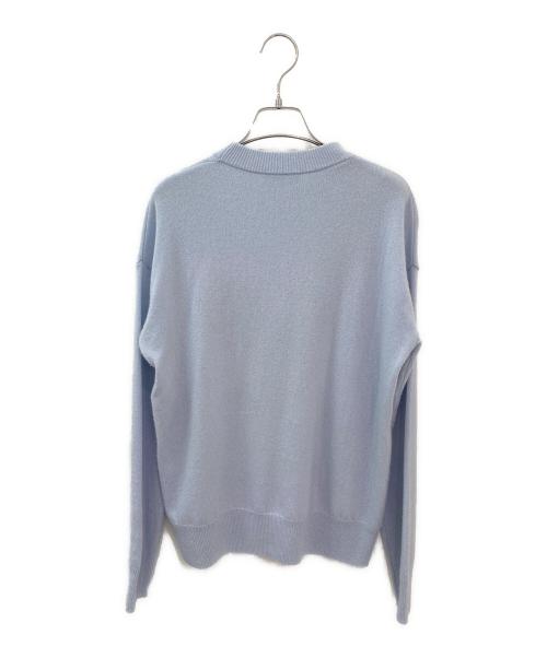 NINA RICCI（ニナリッチ）NINA RICCI (ニナリッチ) ロゴウールニット ブルー サイズ:XSの古着・服飾アイテム