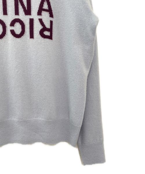NINA RICCI（ニナリッチ）NINA RICCI (ニナリッチ) ロゴウールニット ブルー サイズ:XSの古着・服飾アイテム