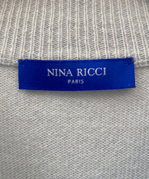 NINA RICCI（ニナリッチ）NINA RICCI (ニナリッチ) ロゴウールニット ブルー サイズ:XSの古着・服飾アイテム
