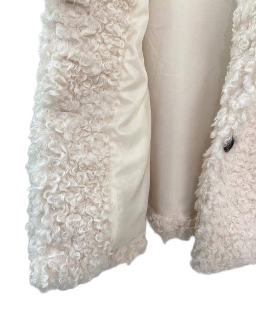 the Barnnet（ザ バーネット）the Barnnet (ザ バーネット) Bouffant Eco-Fur Jacket アイボリー サイズ:FREEの古着・服飾アイテム