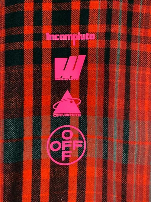 OFFWHITE（オフホワイト）OFFWHITE (オフホワイト) MARIANA DE SILVA SHIRT レッド サイズ:Lの古着・服飾アイテム