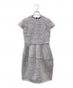 YOKO CHANヨーコチャン）の古着「ツイードワンピース」｜ホワイト