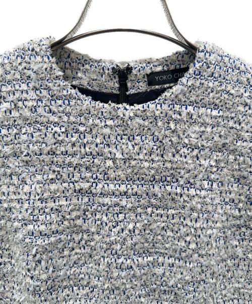 YOKO CHAN（ヨーコチャン）YOKO CHAN (ヨーコチャン) ツイードワンピース ホワイト サイズ:36の古着・服飾アイテム