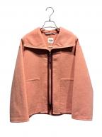 ）の古着「ジップアップダブルフェイスジャケット」｜ピンク