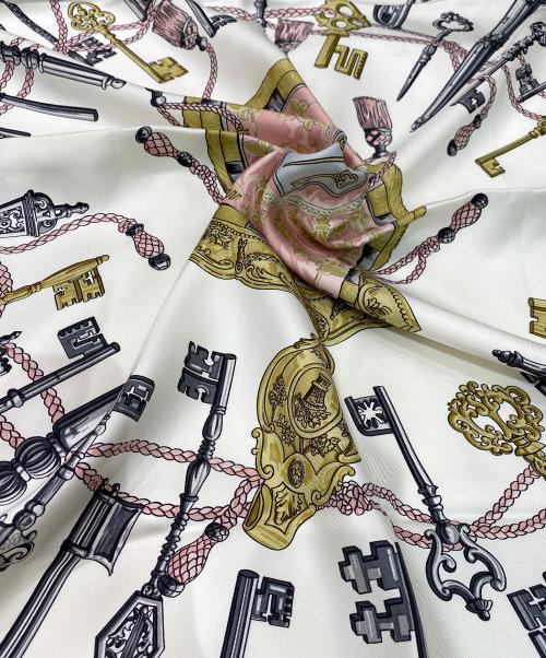 HERMES（エルメス）HERMES (エルメス) カレ90 ピンク サイズ:90の古着・服飾アイテム