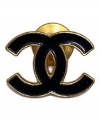 CHANELシャネル）の古着「ココマークブローチ」｜ブラック×ゴールド