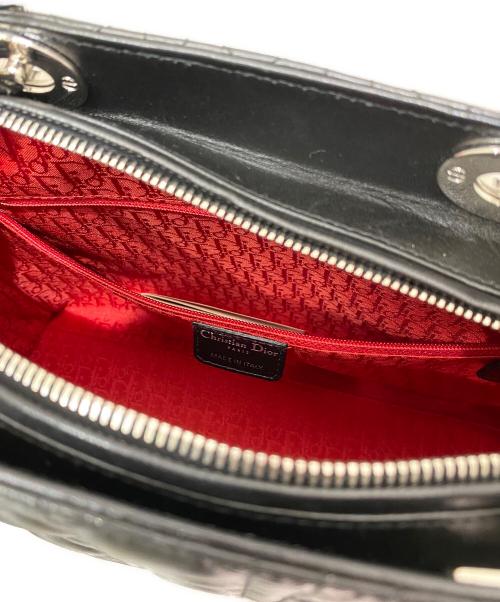 Christian Dior（クリスチャン ディオール）Christian Dior (クリスチャン ディオール) レディディオール カナージュ2wayバッグ ブラックの古着・服飾アイテム