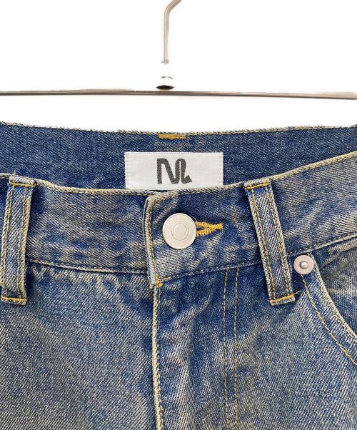 M TO R（ムウトアール）M TO R (ムウトアール) MU WASHED DENIM BUGGY PANTS ブルー サイズ:38の古着・服飾アイテム