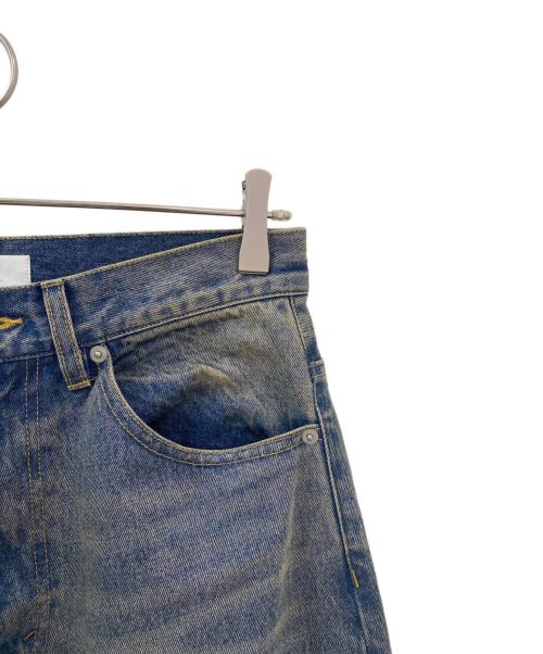 M TO R（ムウトアール）M TO R (ムウトアール) MU WASHED DENIM BUGGY PANTS ブルー サイズ:38の古着・服飾アイテム