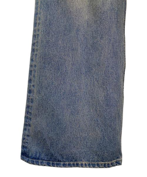 M TO R（ムウトアール）M TO R (ムウトアール) MU WASHED DENIM BUGGY PANTS ブルー サイズ:38の古着・服飾アイテム