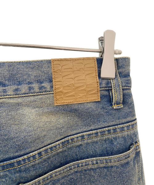 M TO R（ムウトアール）M TO R (ムウトアール) MU WASHED DENIM BUGGY PANTS ブルー サイズ:38の古着・服飾アイテム