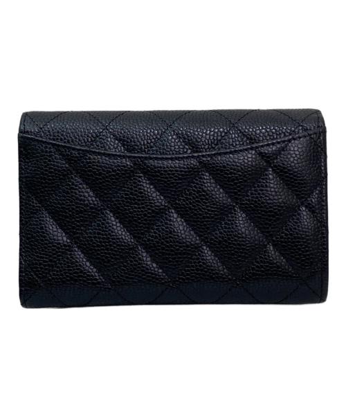 CHANEL（シャネル）CHANEL (シャネル) スモールジップウォレット ブラックの古着・服飾アイテム