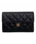 CHANEL（シャネル）の古着「スモールジップウォレット」｜ブラック
