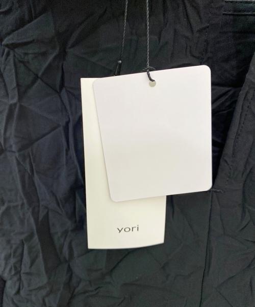 YORI（ヨリ）YORI (ヨリ) リボンワッシャーワンピース ブラック サイズ:36 未使用品の古着・服飾アイテム