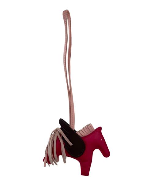 HERMES（エルメス）HERMES (エルメス) ロデオペガサスPM ショッキングピンク×ブラウンの古着・服飾アイテム