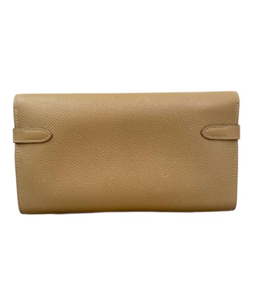 HERMES（エルメス）HERMES (エルメス) ケリーウォレットロング ベージュの古着・服飾アイテム