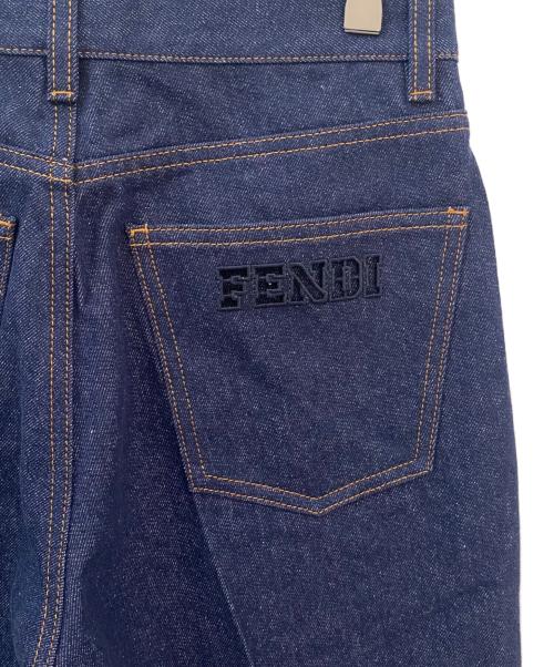 FENDI（フェンディ）FENDI (フェンディ) ワイドレッグジーンズ インディゴ サイズ:40の古着・服飾アイテム