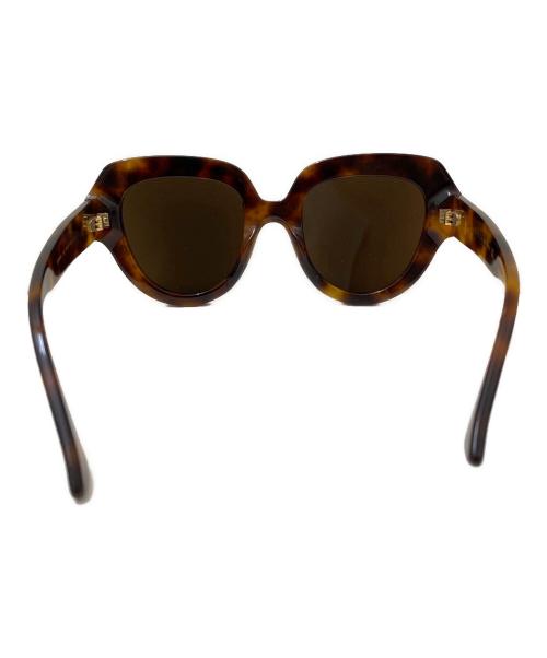 GUCCI（グッチ）GUCCI (グッチ) ラインストーン付サングラス ブラウン サイズ:50□23 140の古着・服飾アイテム